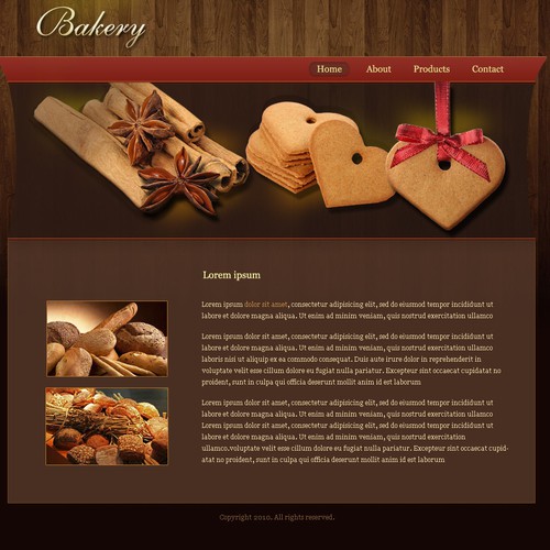 1-3 Page Website Template Design von Bili
