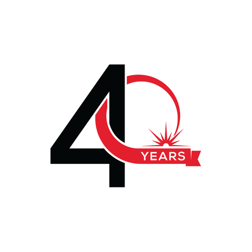 Looking for a modern, expressive 40 years jubilee logo Design by xBuitenzorg