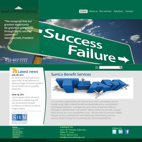 Sumco needs a new website design Réalisé par d3sign studio