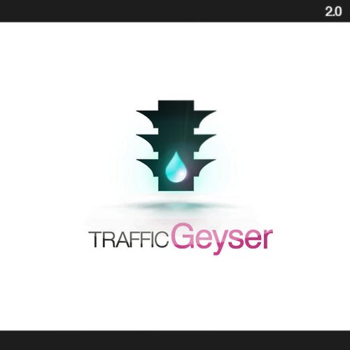 T-R-A-F-F-I-C   g-e-y-s-e-r  Logo Design by frank jefferis