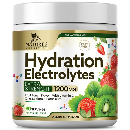 Hydration Electrolytes Design Needed for Nature's Nutrition Design by Black-Pepper