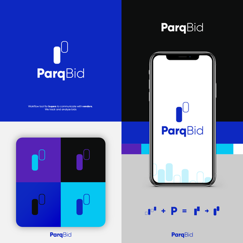 Powerful new Logo Design for team workflow tool to communicate with vendors. Design by adrianpdesigns