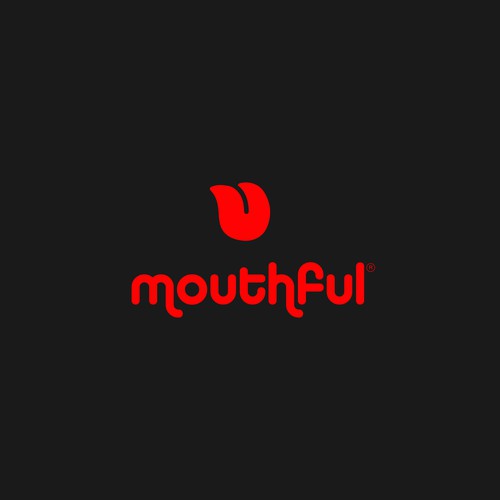 Strong, spunky yet clean logo for mouthful Design by Startline Strategies