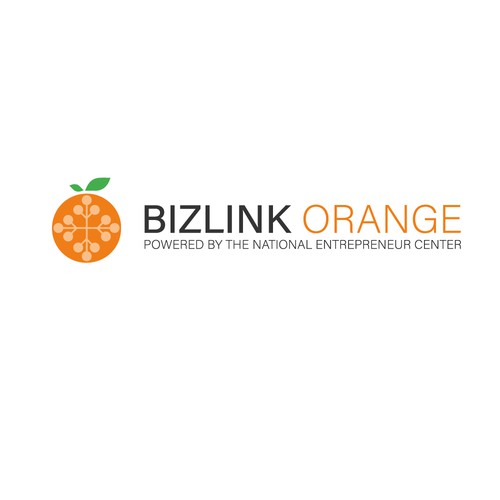 BizLink Orange Logo Design by mow.logo