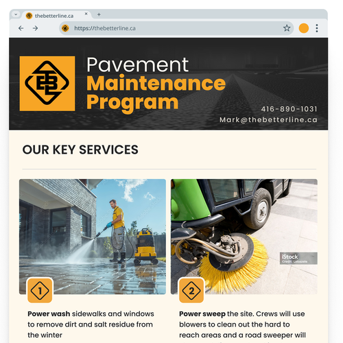 pavement maintenance Design by Mellasa