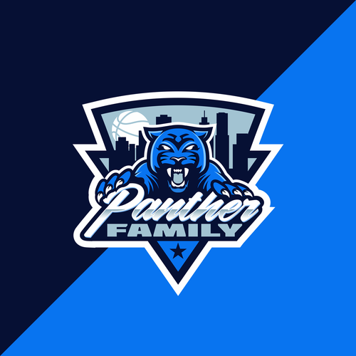 Basketball Logo for Team 'Panther Family' - Your Winning Logo Featured on Major Sports Network Design réalisé par Grad™