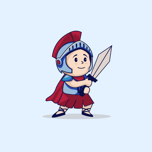 Warrior Mascot Design by AdriánKG