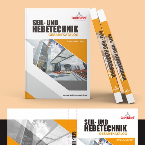 Design di Cover page and back page DIN A4 industrial catalog as standard layout for catalogs di nng