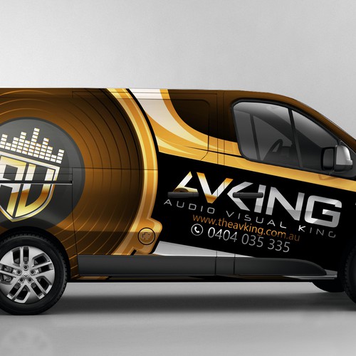 Audio visual / Electrical company - Van needs some COLOUR! Design by AlexCZeh