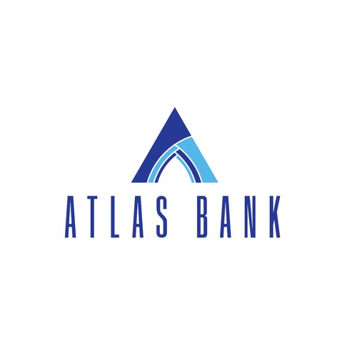 Logo for Atlas Online Bank. Design by Jamuga