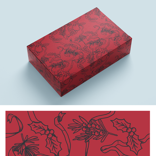 Design a Christmas Pattern for Luxury Decorative Gift Boxes Design by EricLim