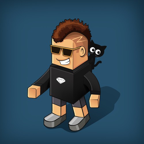 Create My Unique Roblox Character Logo Social Media Pack