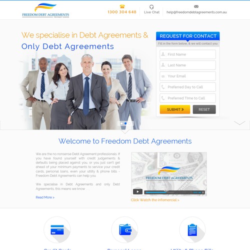 Make an awesome landing page that will generate enquiries Design by KashiArts