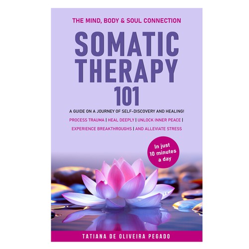 Beautiful & powerful book cover with a lotus flower design Design by 99_master