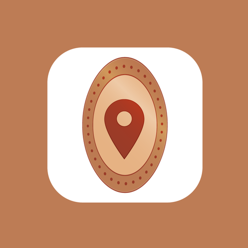 Modern iOS app - pressed penny locator app designed for coin collectors Design by MAM2