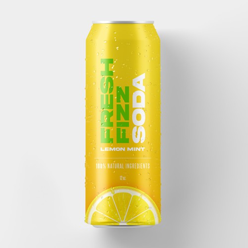 Fresh Fizz Soda Label Design by Bloom Graphic