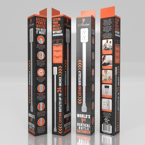 Packaging Design for Electrical Product- additional work for winning designer too Design by Designbaharbd