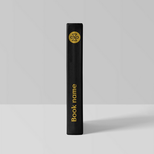 Create a book spine logo inspired by concept of time. Design by Desally