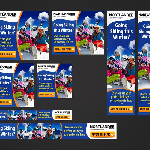 Inspirational banners for Nortlander Ski Tours (ski holidays) Design von T Creative
