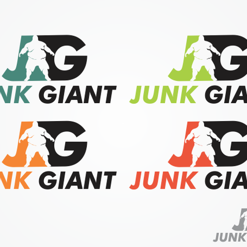 Create a modern, eye-catching logo for junk removal company Junk Giant. Design by Brainstorming_day