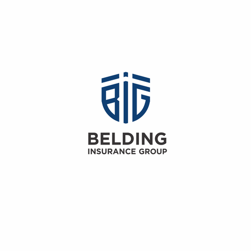 Simple logo w/ shield and letters "BIG" for insurance group Design by betul bejo