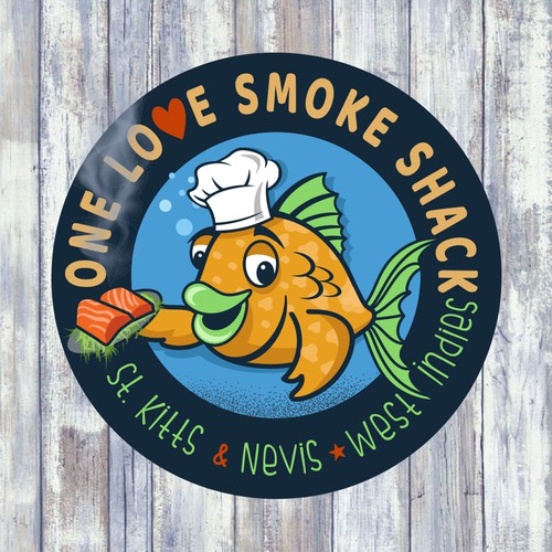 One Love Smoke Shack Design by golfchipper