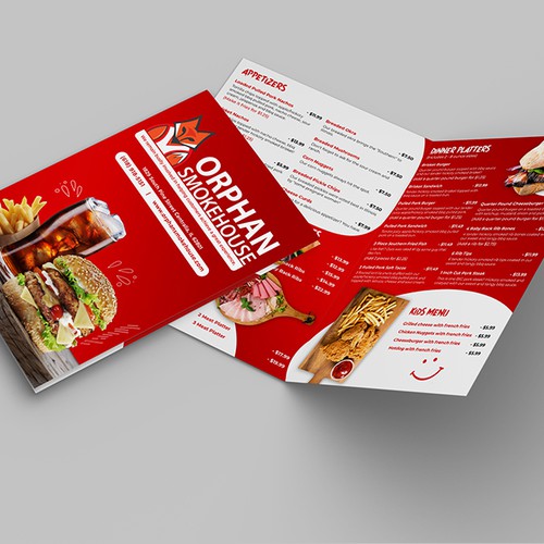 Bright colorful menu to catch the attention of EVERYONE! Design von KusumChauhan