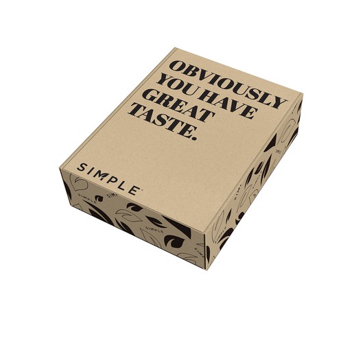 SIMPLE shipping box Design by Shisiouk