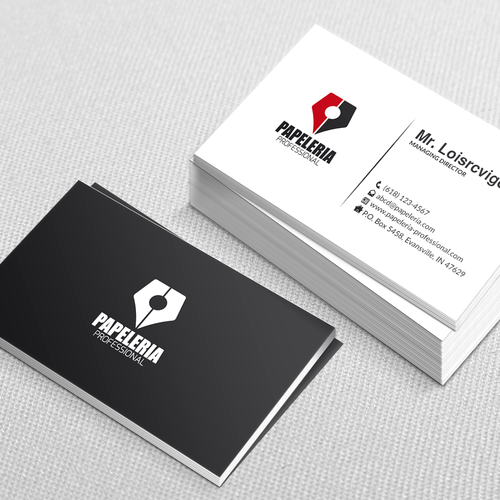 We want a logo for a company trading office supplies and stationery. Design by Nahid Designs ♥