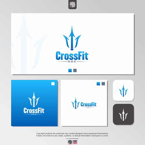 Design di Logo pour une salle de CrossFit (France), thématique : trident, mer, odyssée, poseidon … di fortyeight.studio™