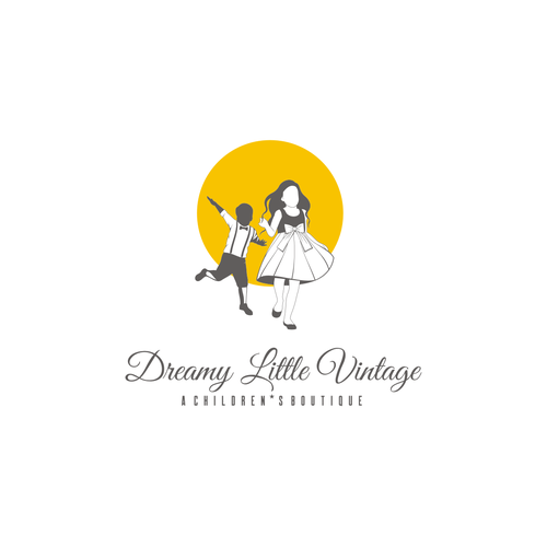 Design a "dreamy" logo for a brand new children's vintage clothing boutique Réalisé par J4$on