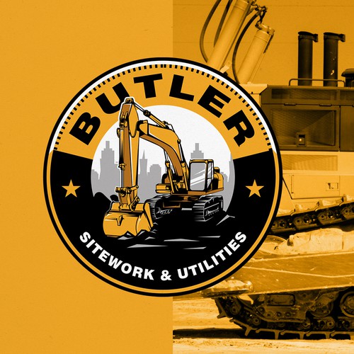 Sitework & Utility Construction Logo/Mascot Brand Identity Pack Design by sarvsar