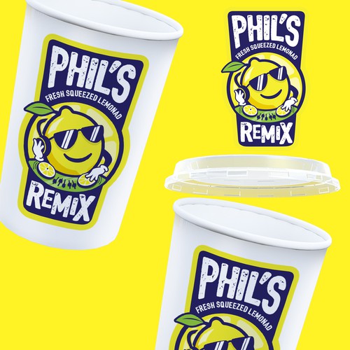 Fresh squeezed lemonade logo reinvented Design by ACorso