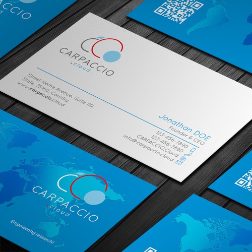Give more muscle to research with graphic ID for CARPACCIO.cloud Design by DesignsTRIBE