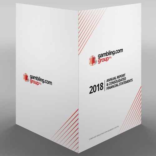 Annual Report Cover for Gambling.com Group-ontwerp door Xnine