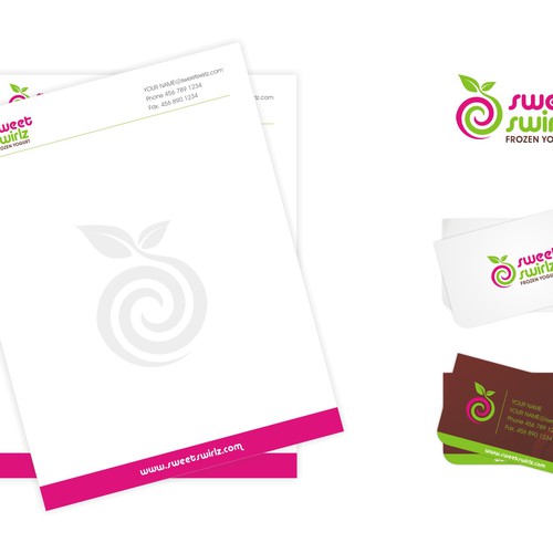 Frozen Yogurt Shop Logo Design von Lentera