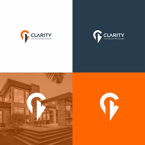 Logo + Brand Guide for Clarity Commercial Real Estate Design by Brain.co