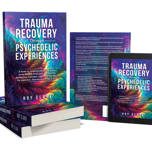 Book Cover Design for Psychedelic Experiences & Trauma Healing Book Design by libzyyy