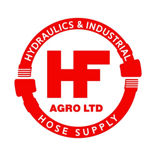 Hydraulic hose shop logo Design by AlarArtStudio™