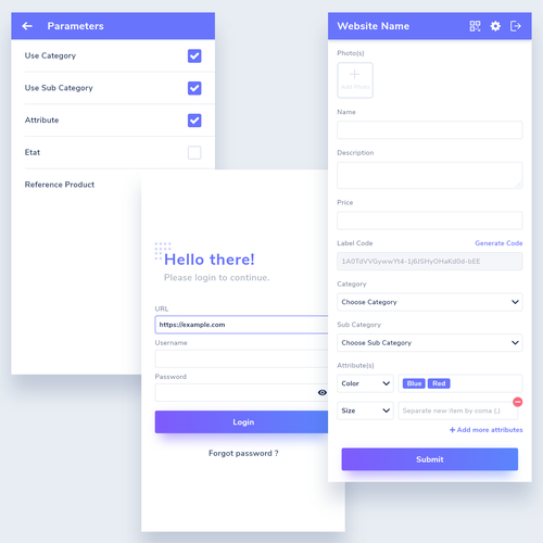 Create UI/UX for custom Android app Design by muamrzk