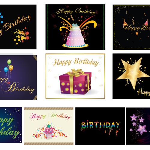 Create cool birthday card designs! Design by MegaMagiFX