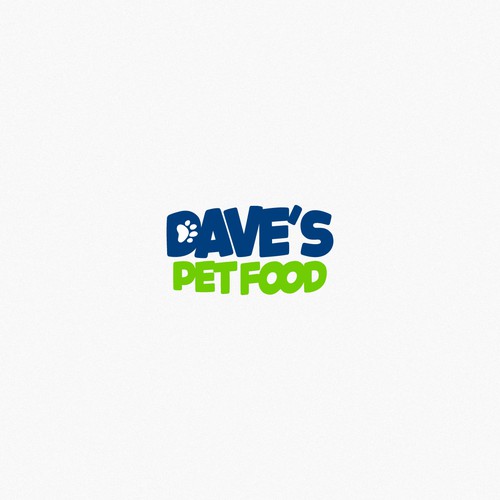 Logo for family owned pet food company Design by blackcat studios