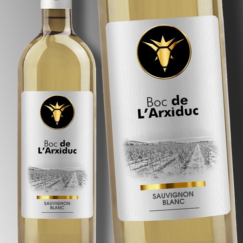 Design a modern White wine label for a vineyard in Mallorca Design réalisé par Debdutta*