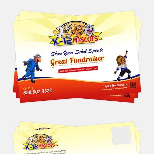 postcard or flyer for K-12 Mascots Design by owlthemes