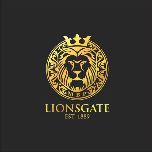 Lions Gate Logo Design Modern Templates Royalty Free Vector | atelier ...