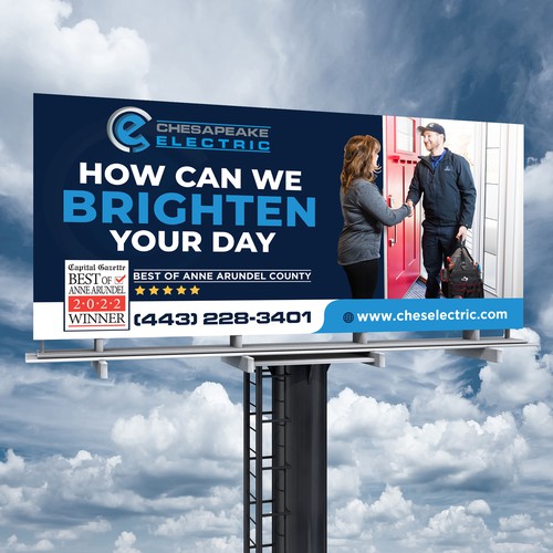 Chesapeake Electric Billboard Design by Brainovative