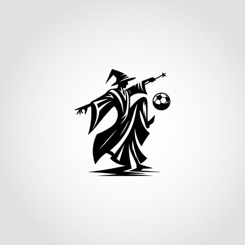 Soccer Wizard Cartoon Diseño de Graphix Surfer