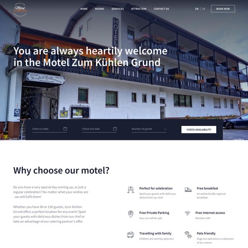 Web page design contest entry by tshulga