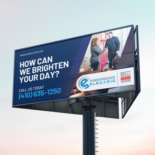 Chesapeake Electric Billboard Design by magnificent 7&co