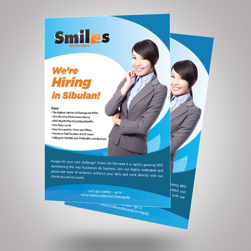 Flyer for Call Center Company - We're Hiring! Design by Design_Explorerz